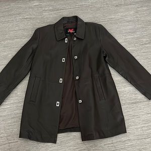 Vintage Leather Trench